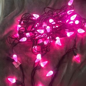 Pink LED lights.